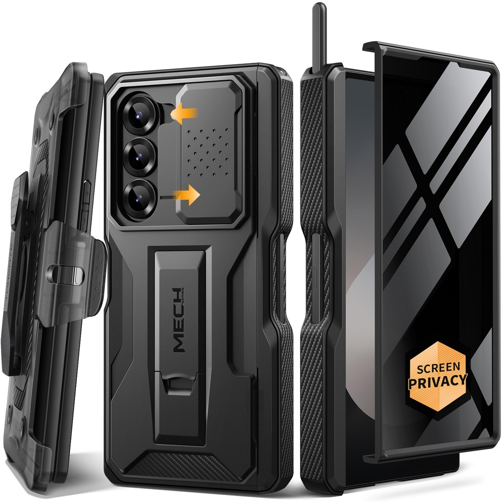 TONGATE for Samsung Galaxy Z Fold 6 Case, [with S Pen Slot & Hinge Protection]