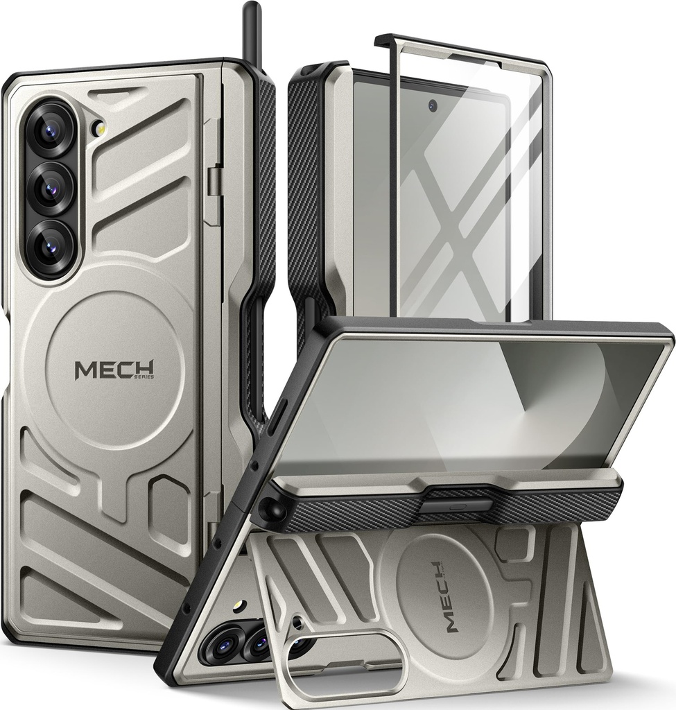 Tongate Magnetic for Z Fold 6 Case with S Pen Holder & Stand, [Compatible with MagSafe]