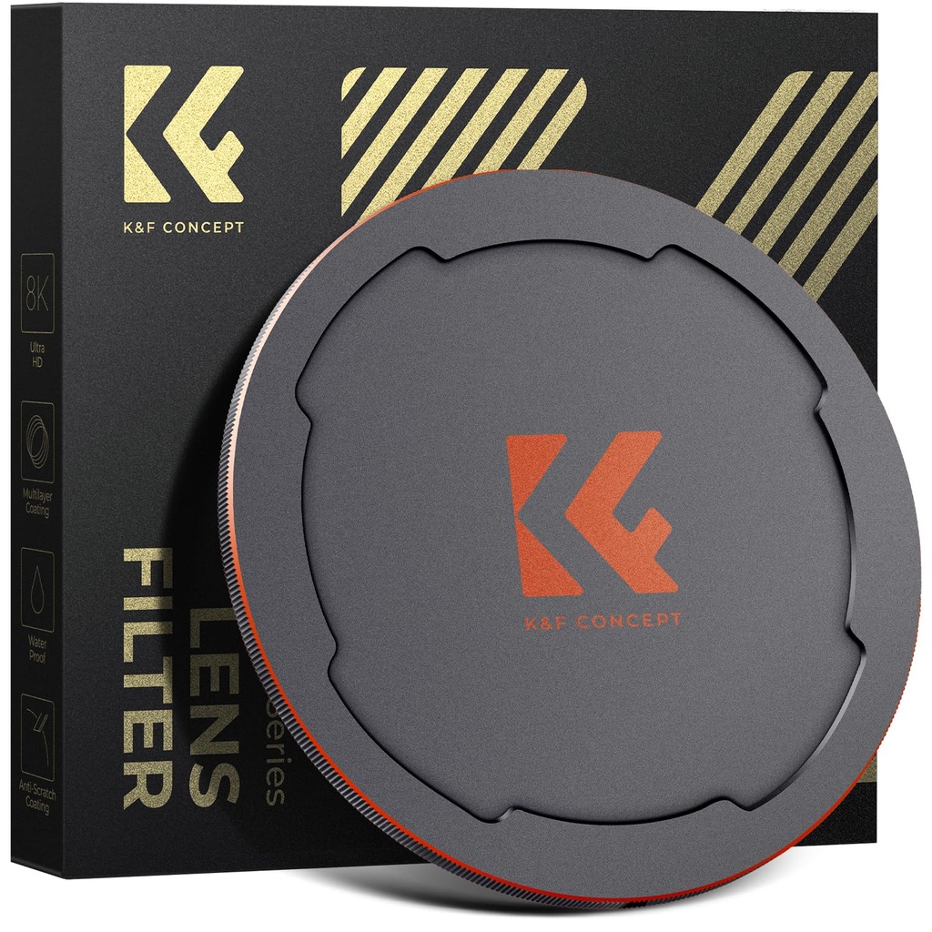 K&F CONCEPT 82mm Magnetic Lens Filter Caps with Thread