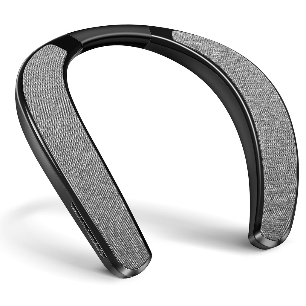 KozyOne Neckband Bluetooth Speaker, Neck Wireless Wearable Speaker with Built-in Mic 