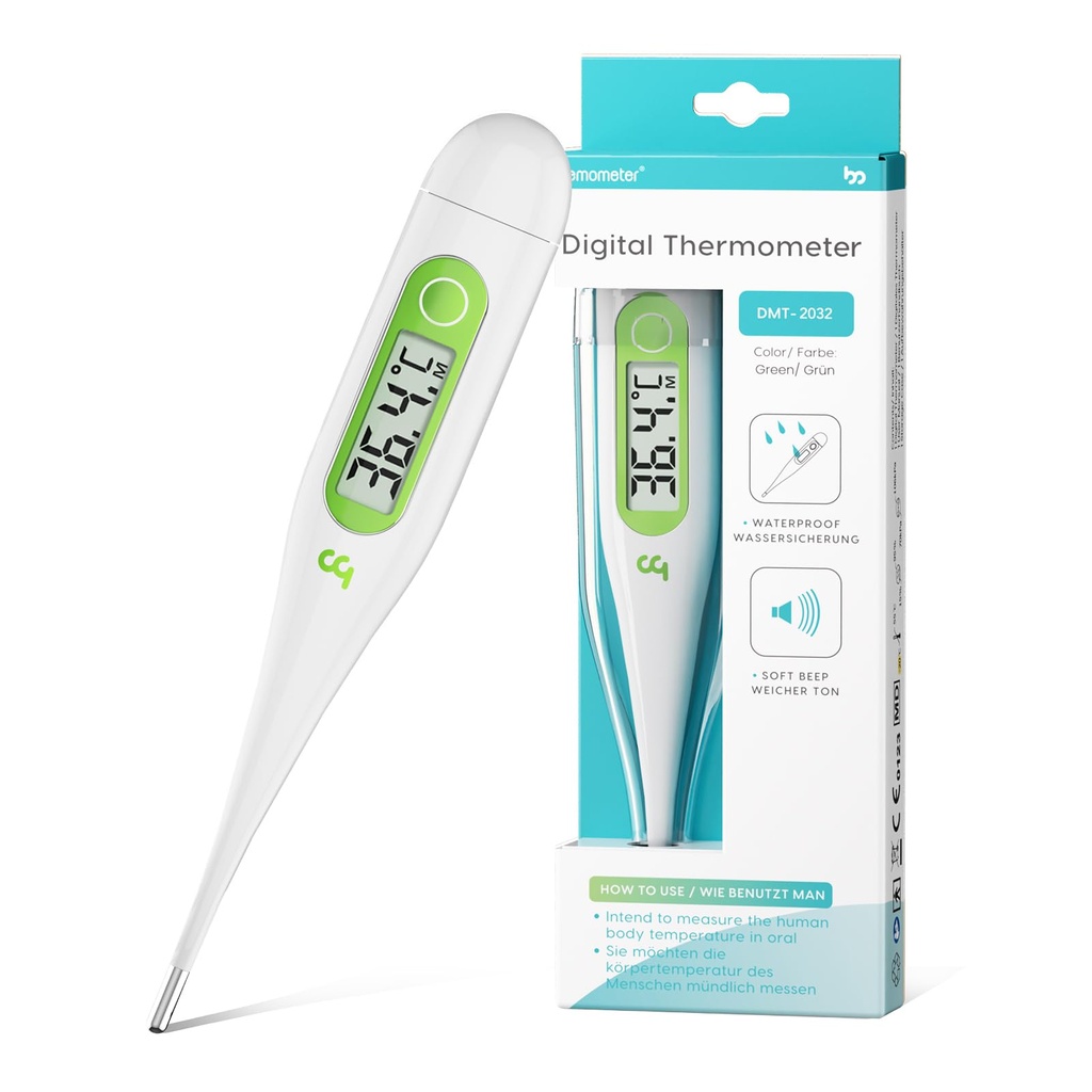 Digital Thermometer, Oral Thermometer Adults Kids Babies, Accurate Fast Switchable Body Tem