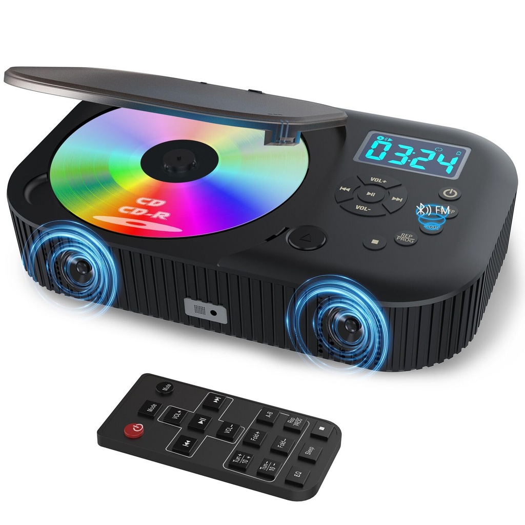 MONODEAL 2026 CD Player Portable, CD Players Bluetooth & Radio FM with Speaker, Rechargeabl