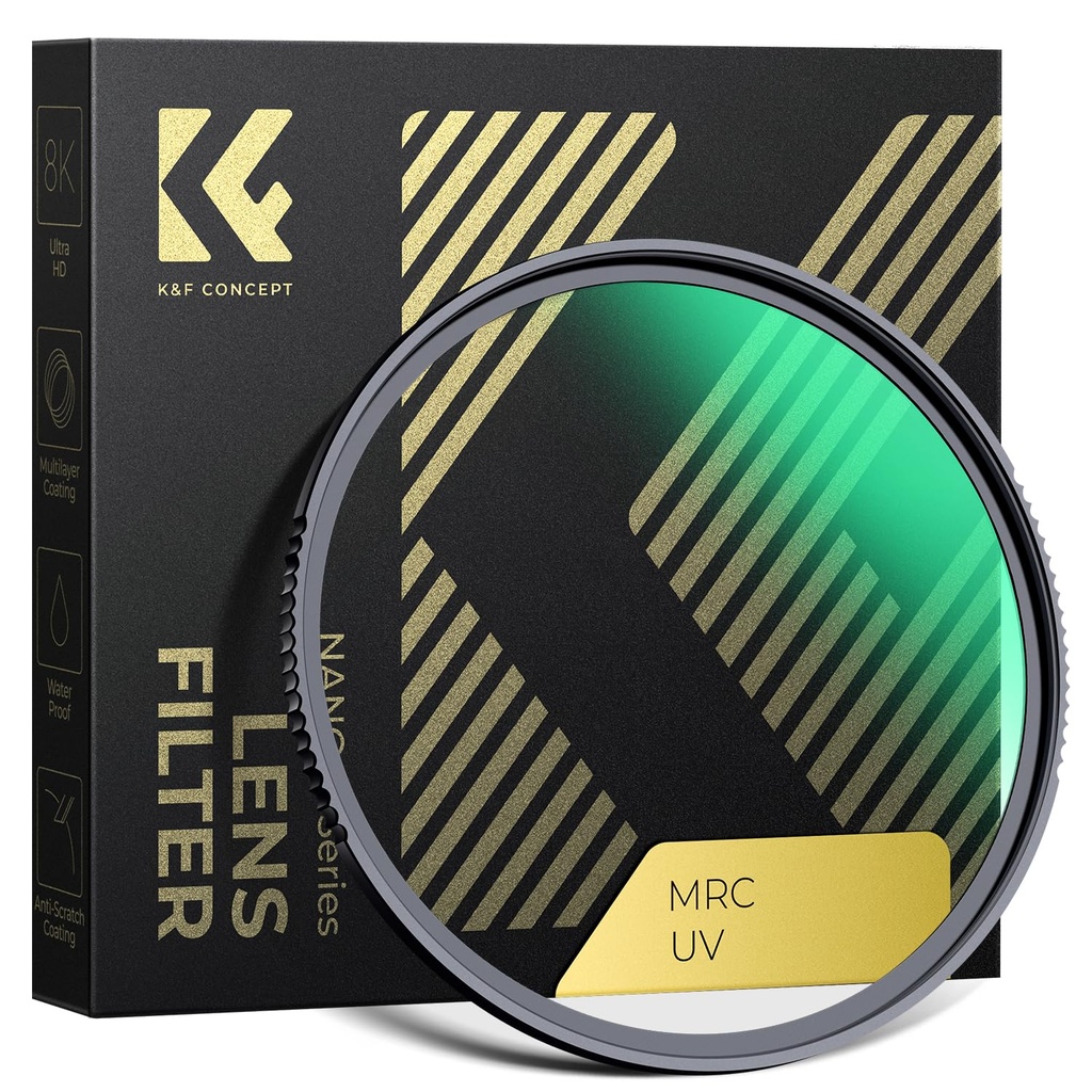 K&F CONCEPT 67mm UV Protection Lens Filter - HD Ultraviolet Filters Scratch-resistant Ultra