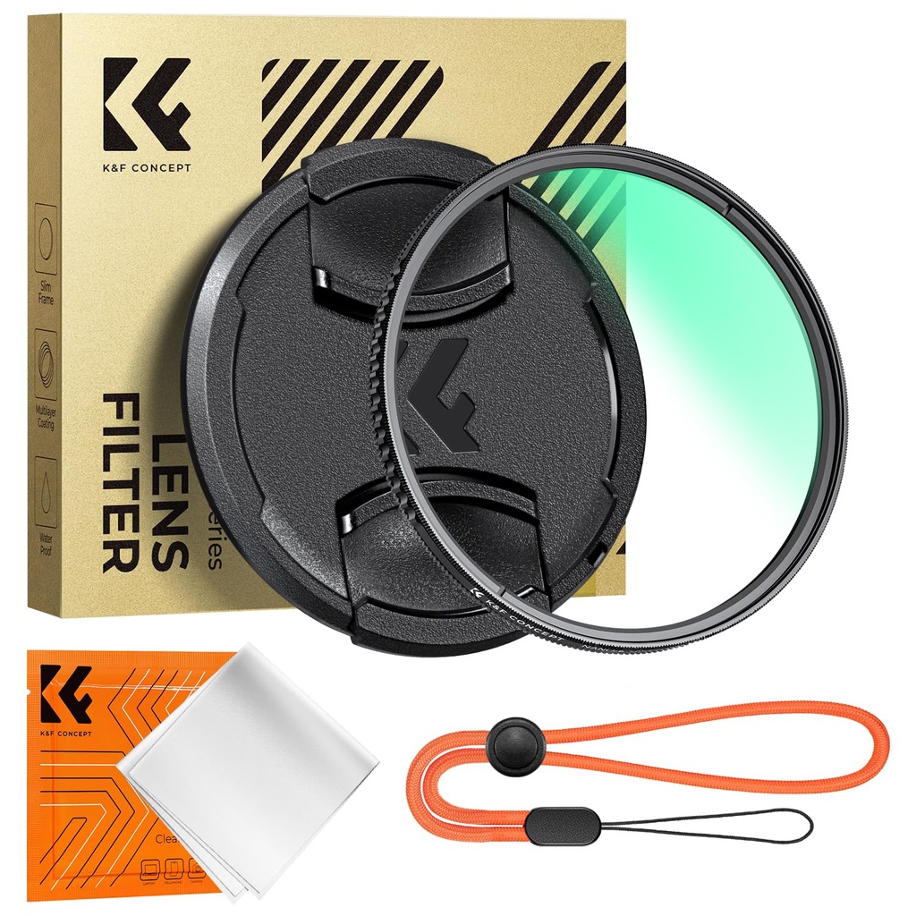 K&F CONCEPT 67MM Polarising Filter Circular Polarizing CPL, Ultra Definiton 24 Layers Multi