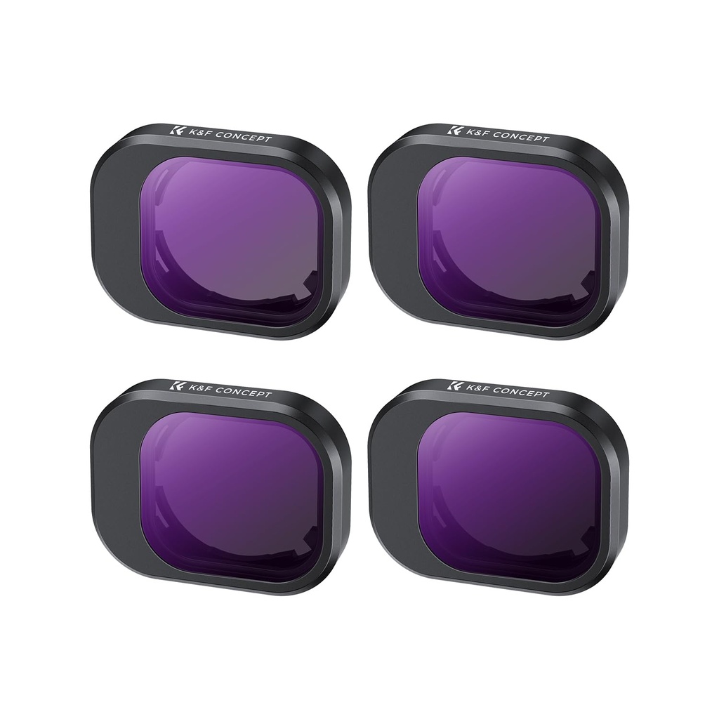 K&F Concept 4-pack ND Filter Kit for Mini 4 Pro - ND8, ND16, ND32, ND64- Filters Kit Compati