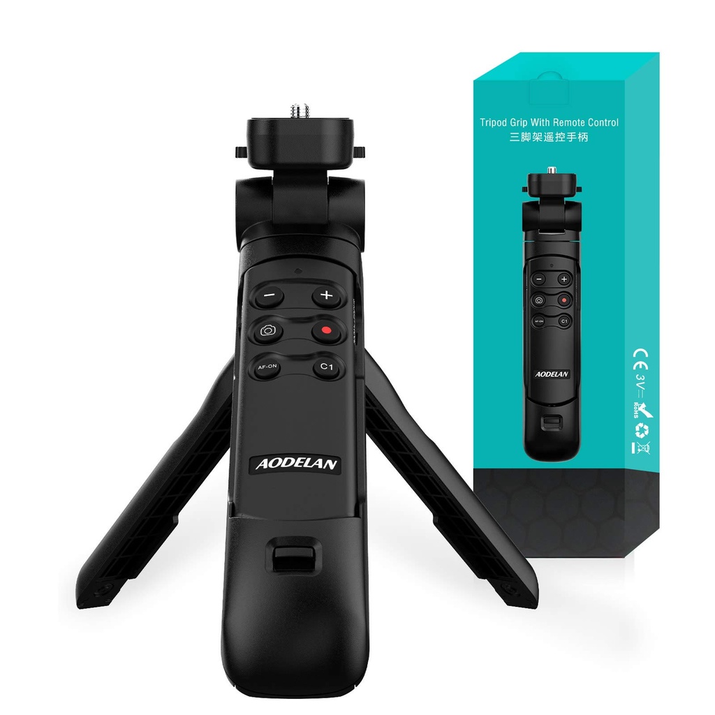 AODELAN Camera Wireless Remote Control Mini Tripod Shooting Grip Handheld Grip Tripod