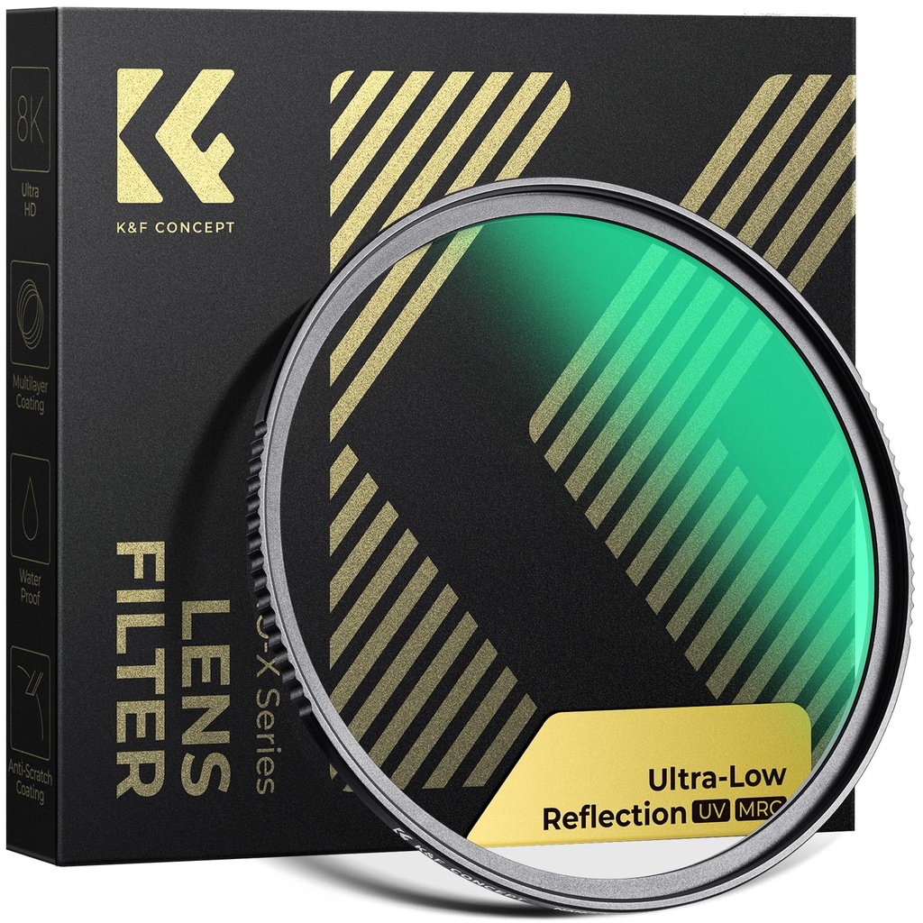 K&F CONCEPT 43mm UV Filter Ultra Low Reflection Protection Lens Filter, Slim Lens HD Optical