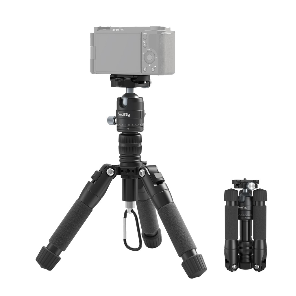 SMALLRIG VT-20 Aluminum Mini Tripod 20 in/ 52 cm Desktop Tripod with 360Ã‚Â° Ball Head