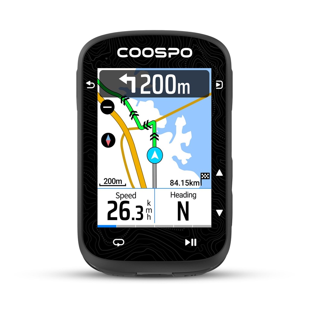 COOSPO Color Touchscreen GPS Bike Computer CS600, Wireless IP67 Waterproof Cycling GPS Speed