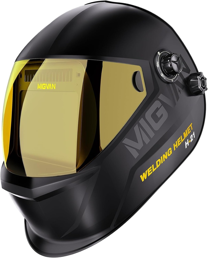 MIGVAN Welding Mask Auto Darkening, Welding Helmet True Color Large Viewing, Welding Hood So