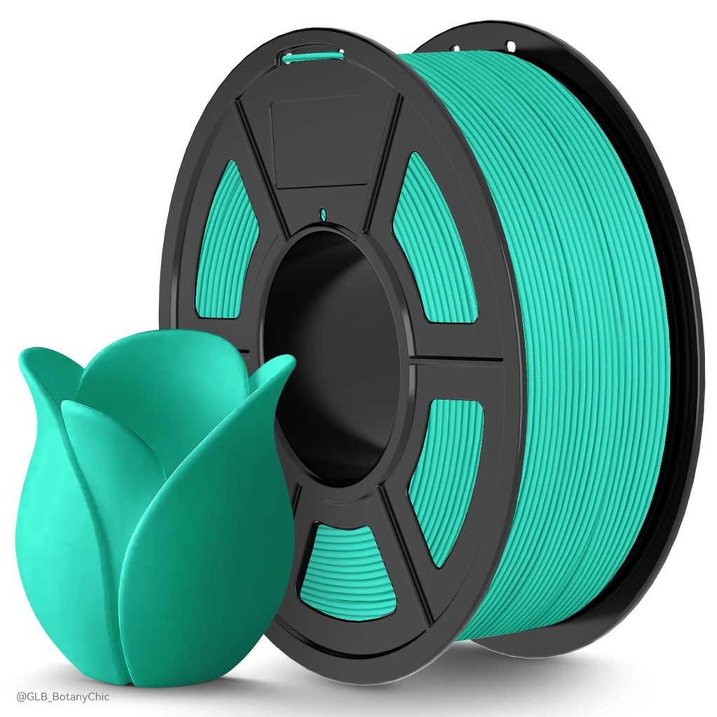 TECBEARS Matte PLA Filament 1.75mm Mint Green 1KG, High Speed 50-600mm/s 3D Printer Filament
