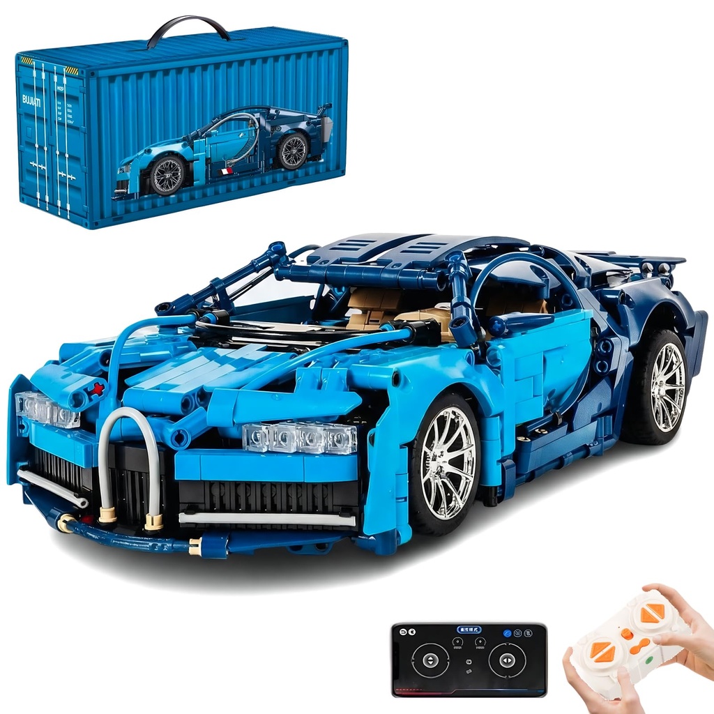 AoreSpty RC Car Building Kit, 1:14 App Control Car Kit with LEDs