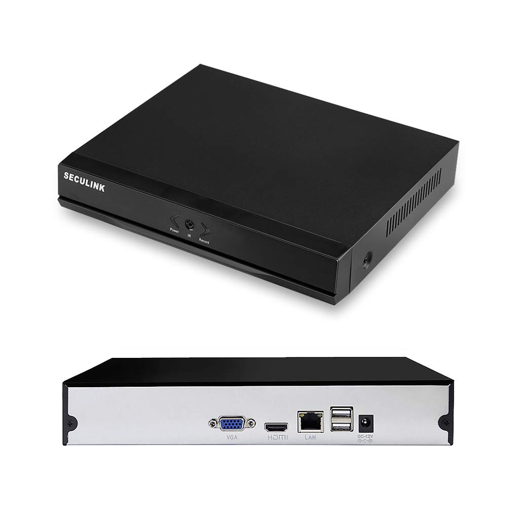 Seculink 16-Channel 4K NVR (1080p/3MP/4MP/5MP/8MP) Ultra HD Network Video Recorder Cloud P2P