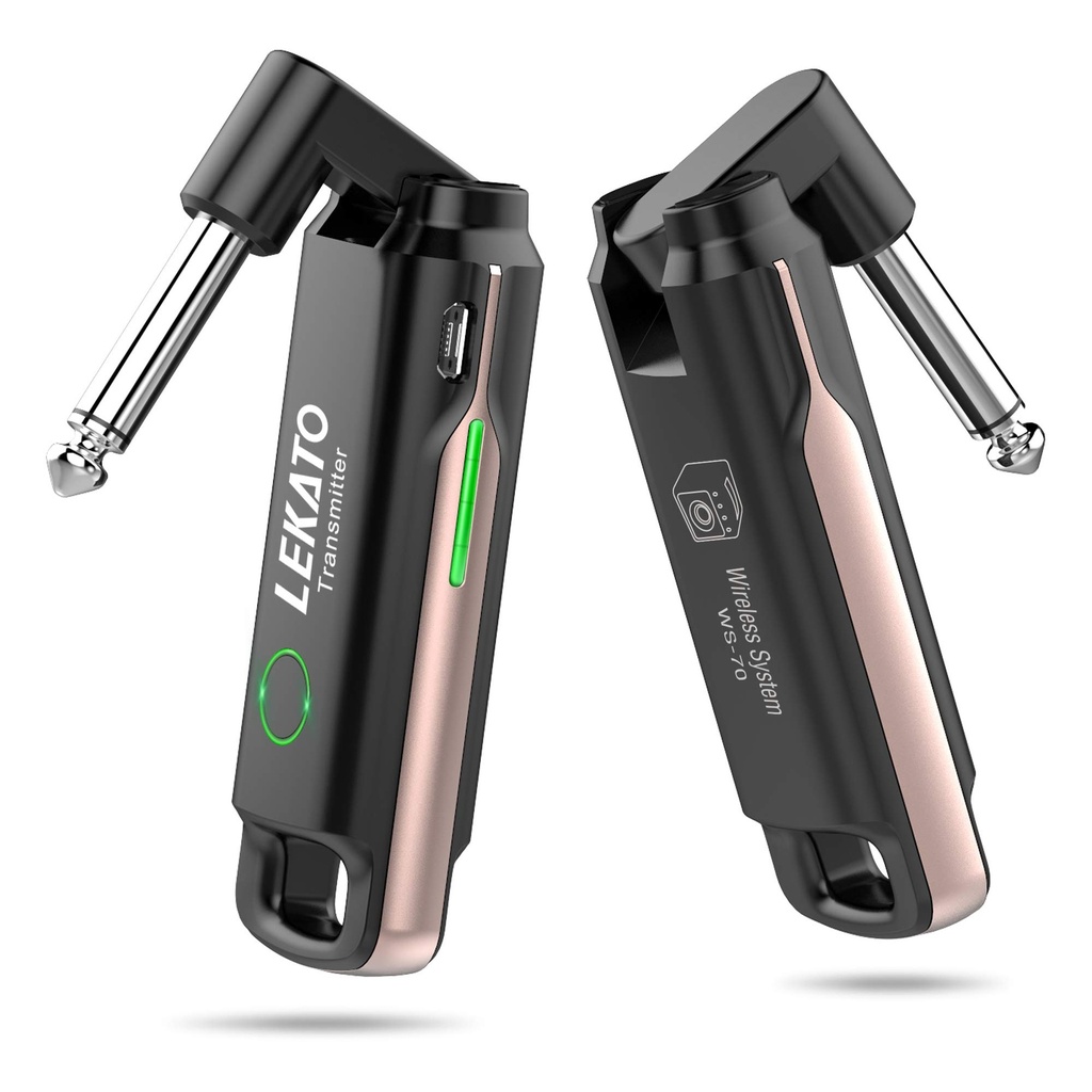 Wireless Guitar System,LEKATO Wireless Guitar Transmitter Receiver with 70 Channels,<3ms Lo