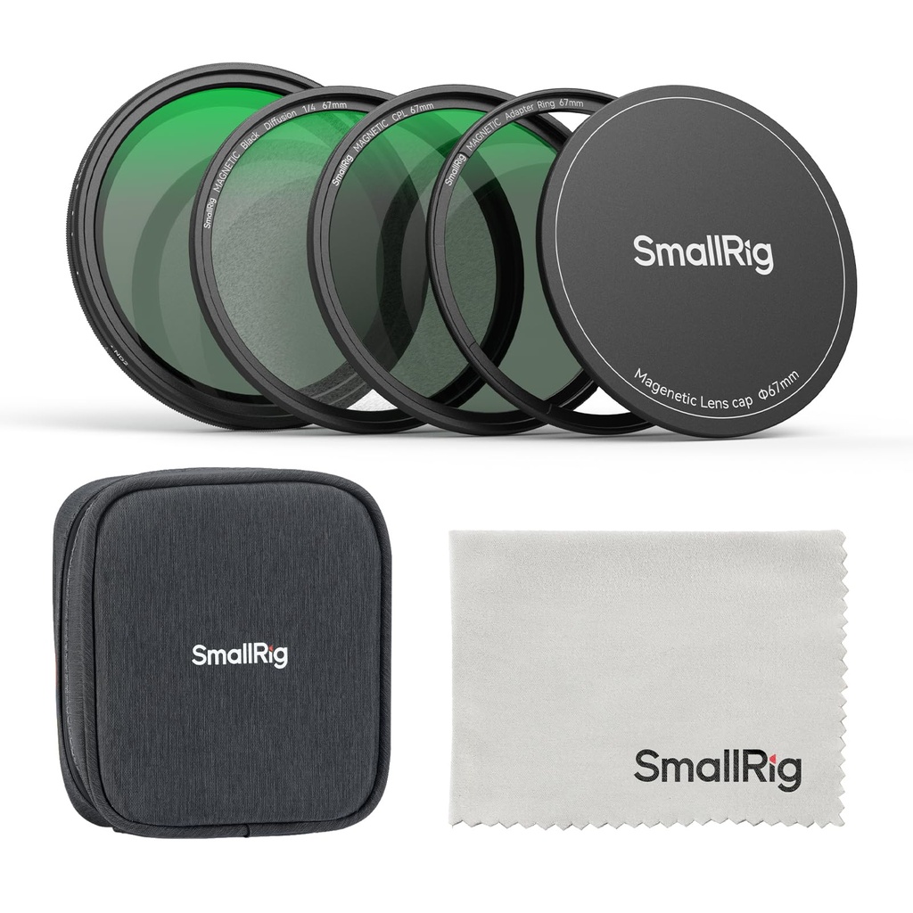 SMALLRIG 5-in-1 Magnetic 67mm Lens Filter Kit - 4726
