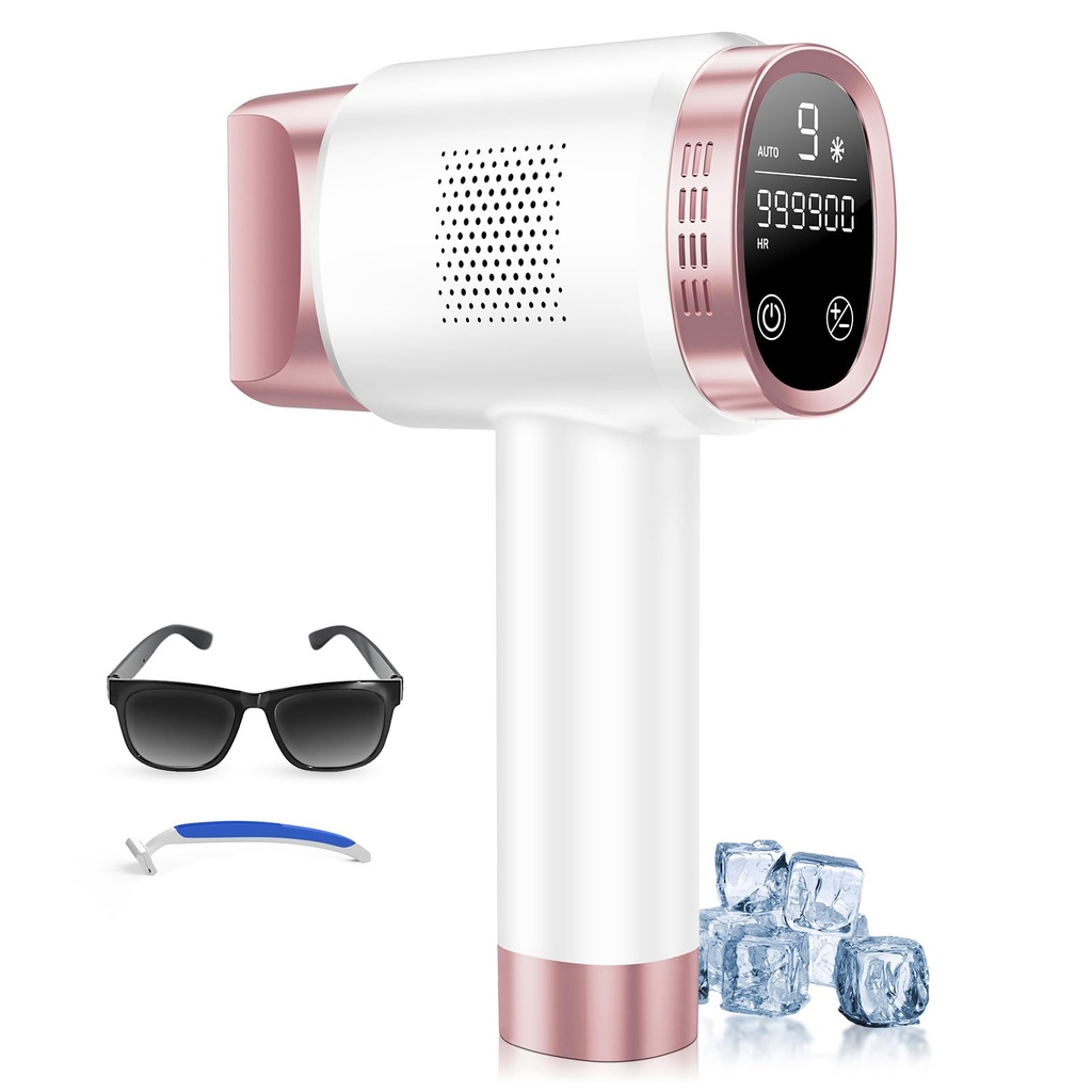 Beauris IPL Laser Hair Removal Device for Women Men, Painless Ice-Cooling Hair Remover Mach