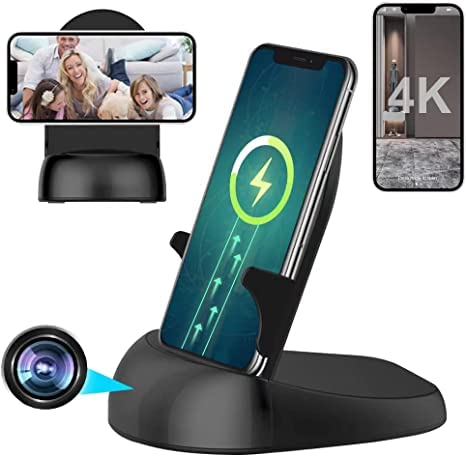 GJFJTC Hidden camera Spy camera WiFi Wireless Charger, Nanny Spy Cam Motion Activated,HD108