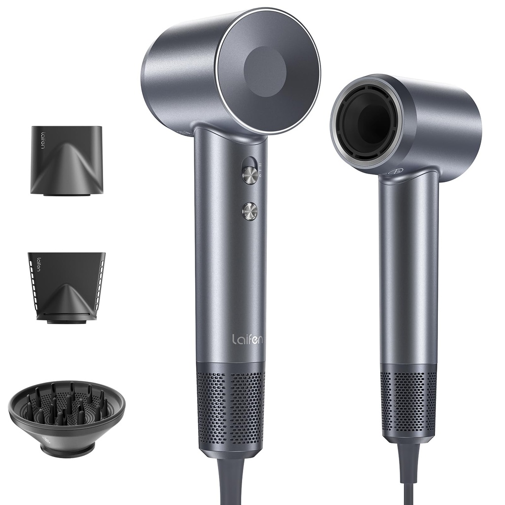 Laifen Swift Special Hair Dryer, High Speed 200M Ionic Blow Dryer with 110, 000 RPM Brushle