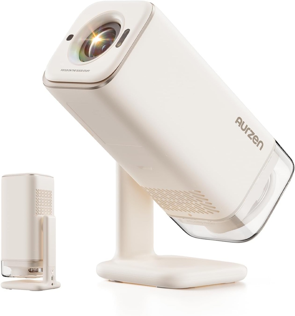 Aurzen BOOM Air Google TV Smart Projector with WiFi and Bluetooth, Portable Projector