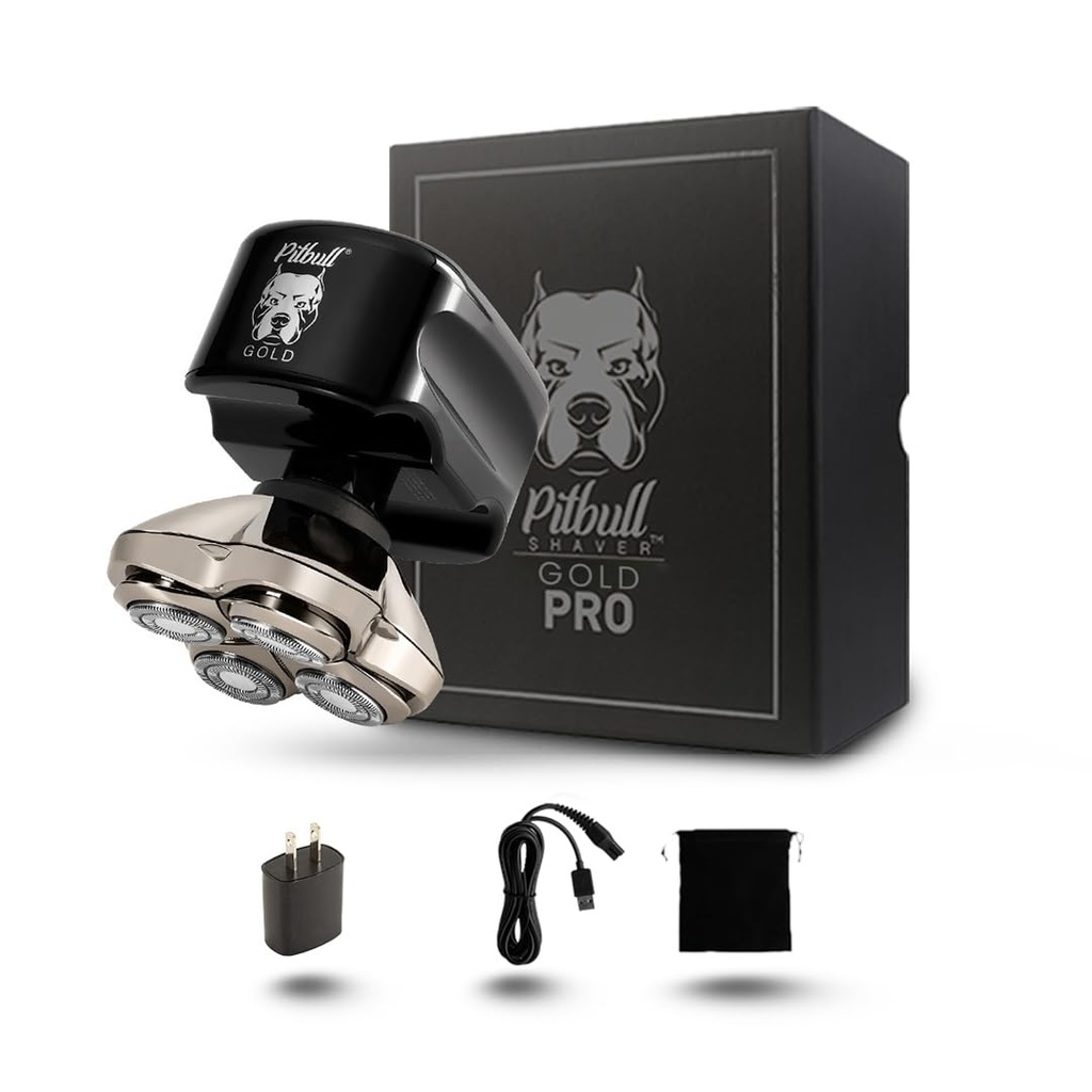 Skull Shaver Pitbull Gold Pro - Head and Face Shaver - Cordless, Wet & Dry, Water Resistant
