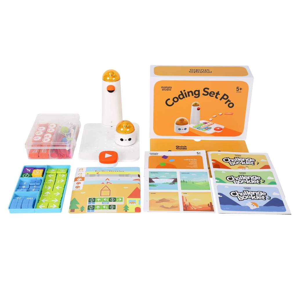 MatataStudio Pro Set Coding Robot for Kids Ages 4+ Programmable Robot Toy Set for Entry-Level