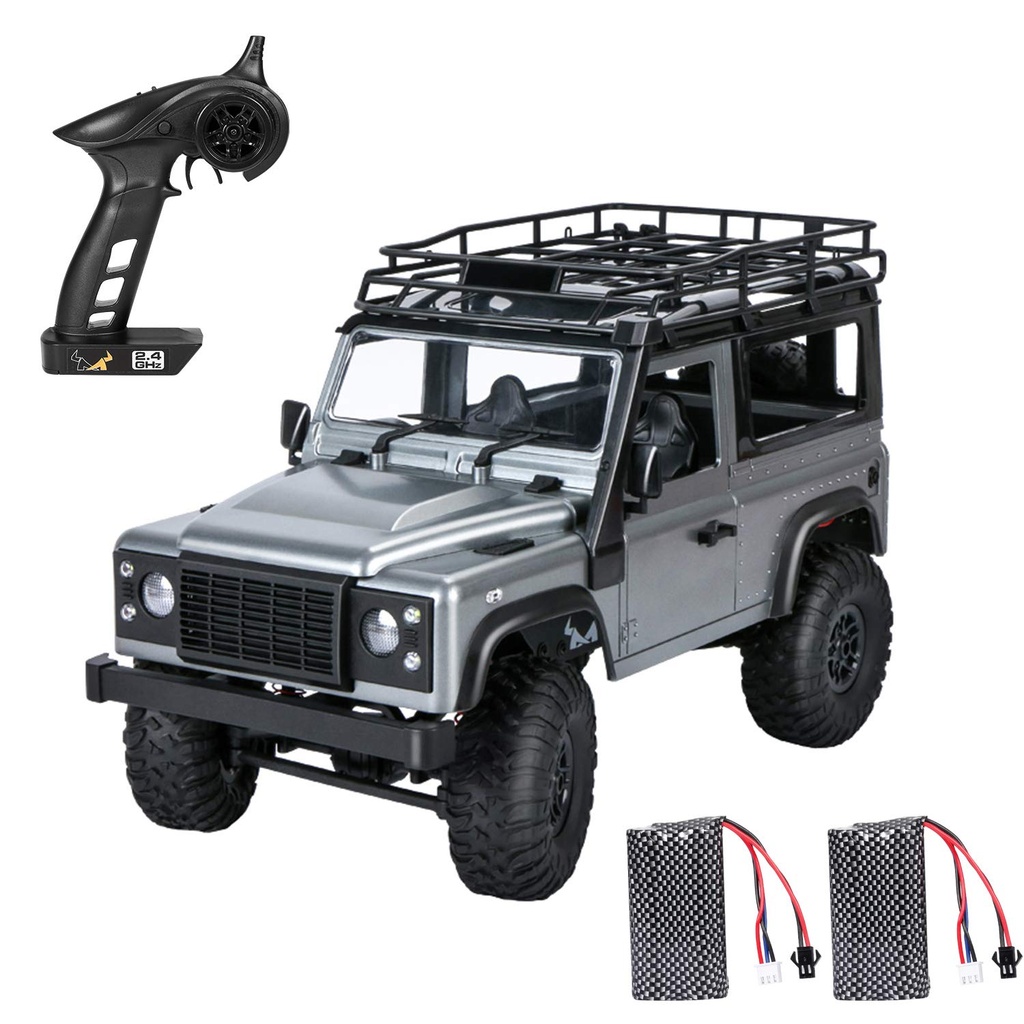 Goolsky RC Car Off-Road Truck 2.4G 1/12 4WD RTR Crawler Vehicle Models MN 99s 2 Battery