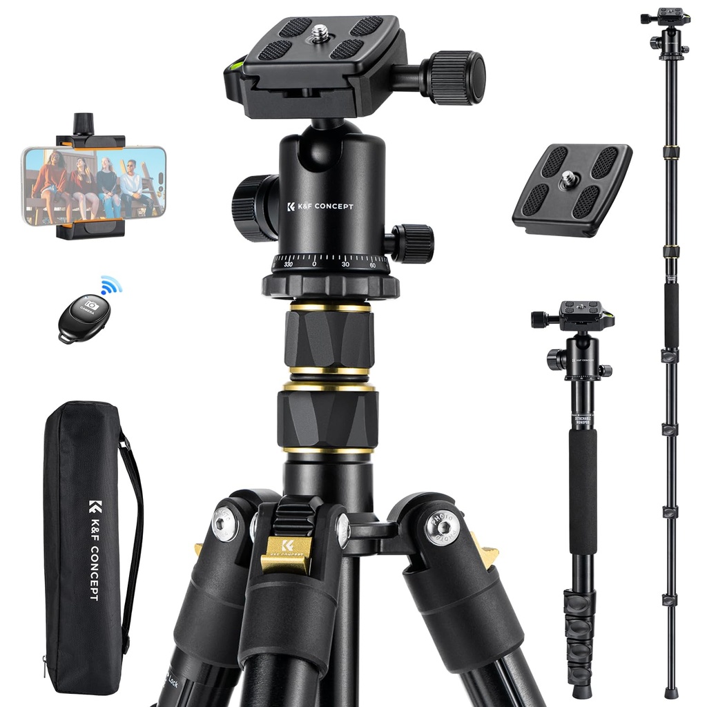 K&F CONCEPT 72"/184cm Camera Tripod