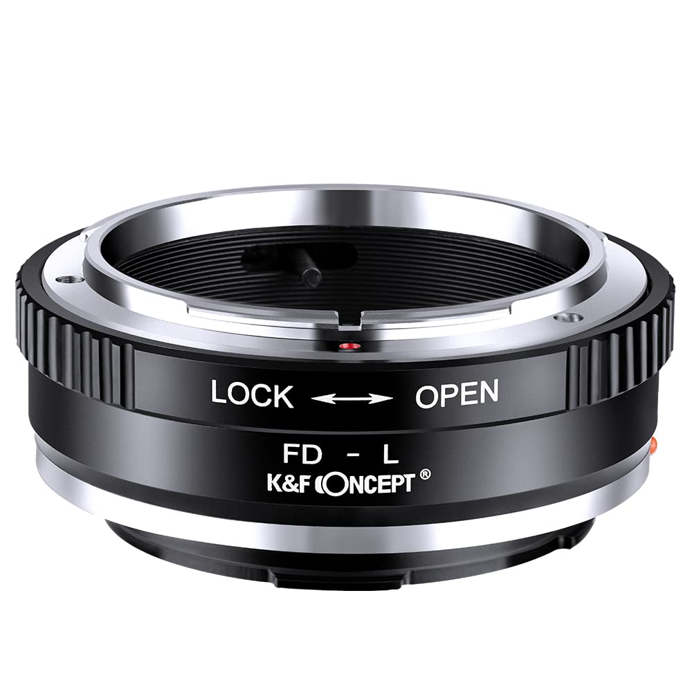 K&F CONCEPT FD to L Mount Adapter, Manual Focus Adapter Compatible with Canon FD FL 35mm Le