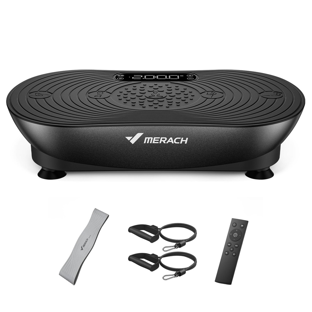 MERACH Vibration Plate for Weight Loss and Shaping, Vibration Plate Exercise Machine with E