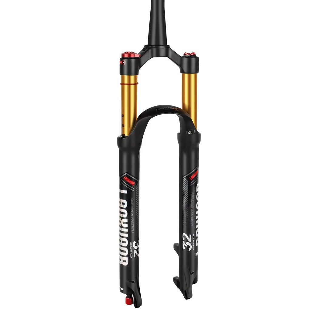 LANXUANR 26/27.5/29 Inch Magnesium Alloy Bike Fork Rebound Adjustment,1-1/8inch*220mm Strai