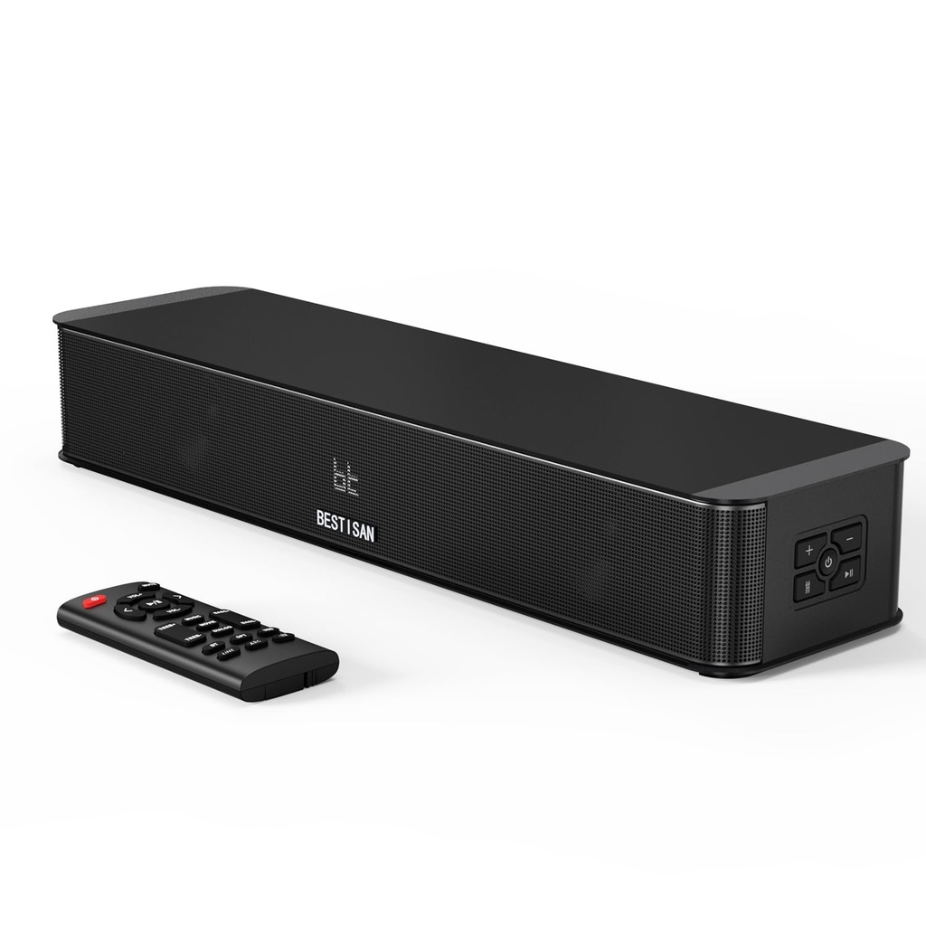 BESTISAN Soundbar for TV with Built-In Subwoofer