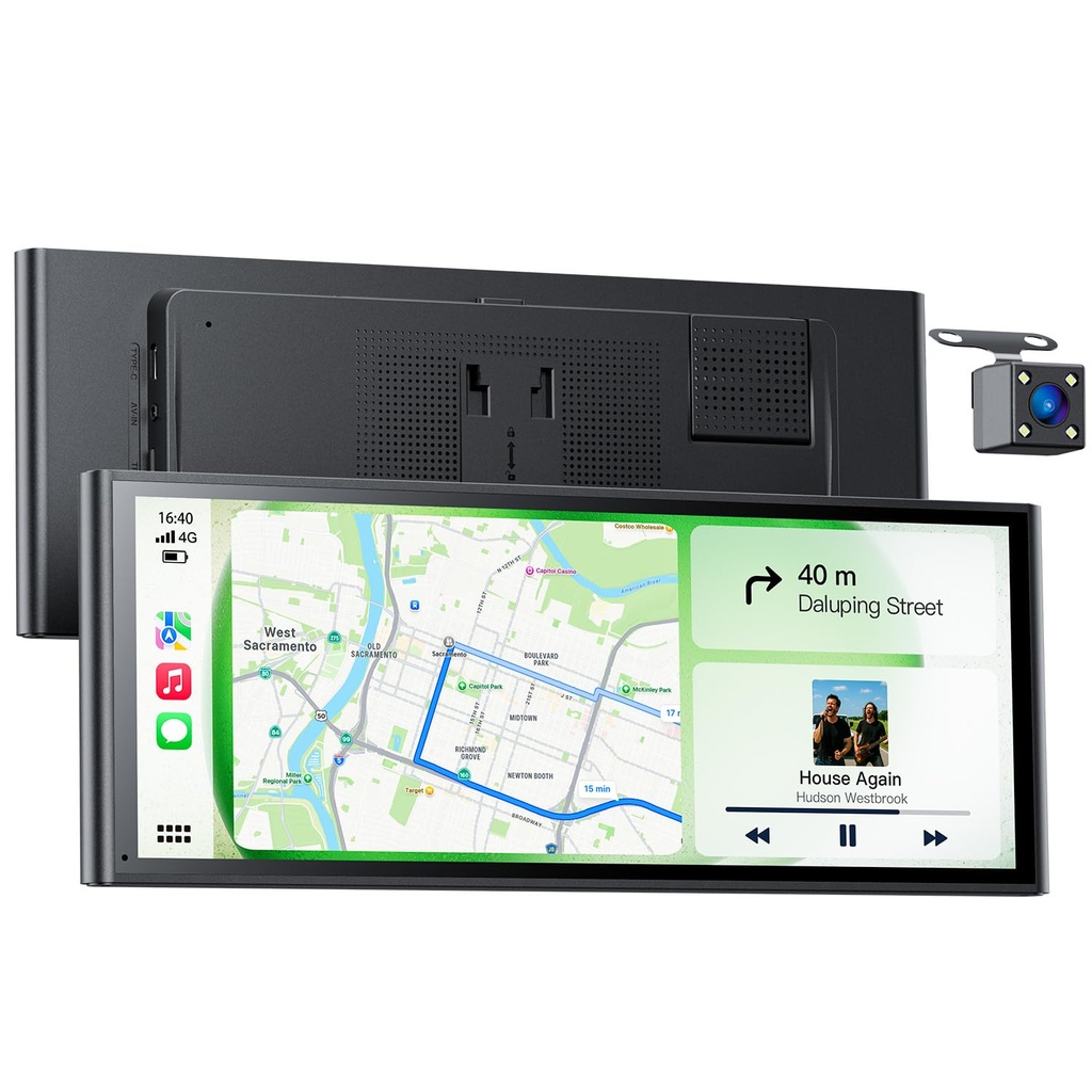 Avaett 9.26" Wireless Car Play Screen for Apple CarPlay & Android Auto, Portable Car Tablet