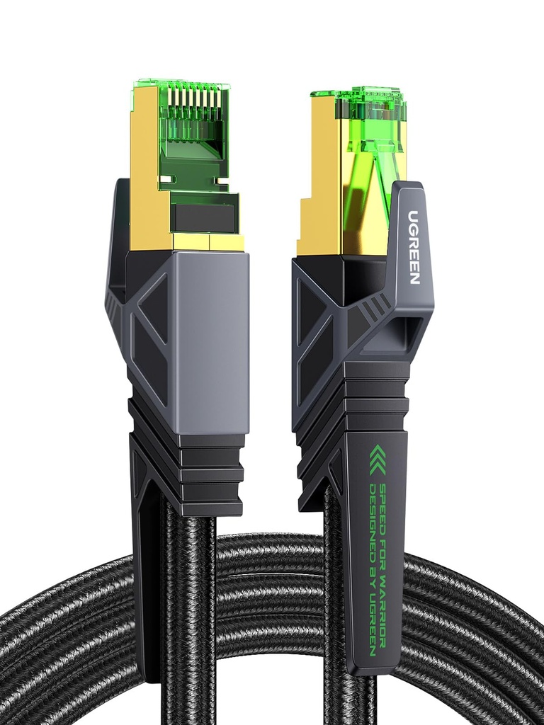 UGREEN Gaming Ethernet Cable, Cat 8 40Gbps Braided RJ45 LAN