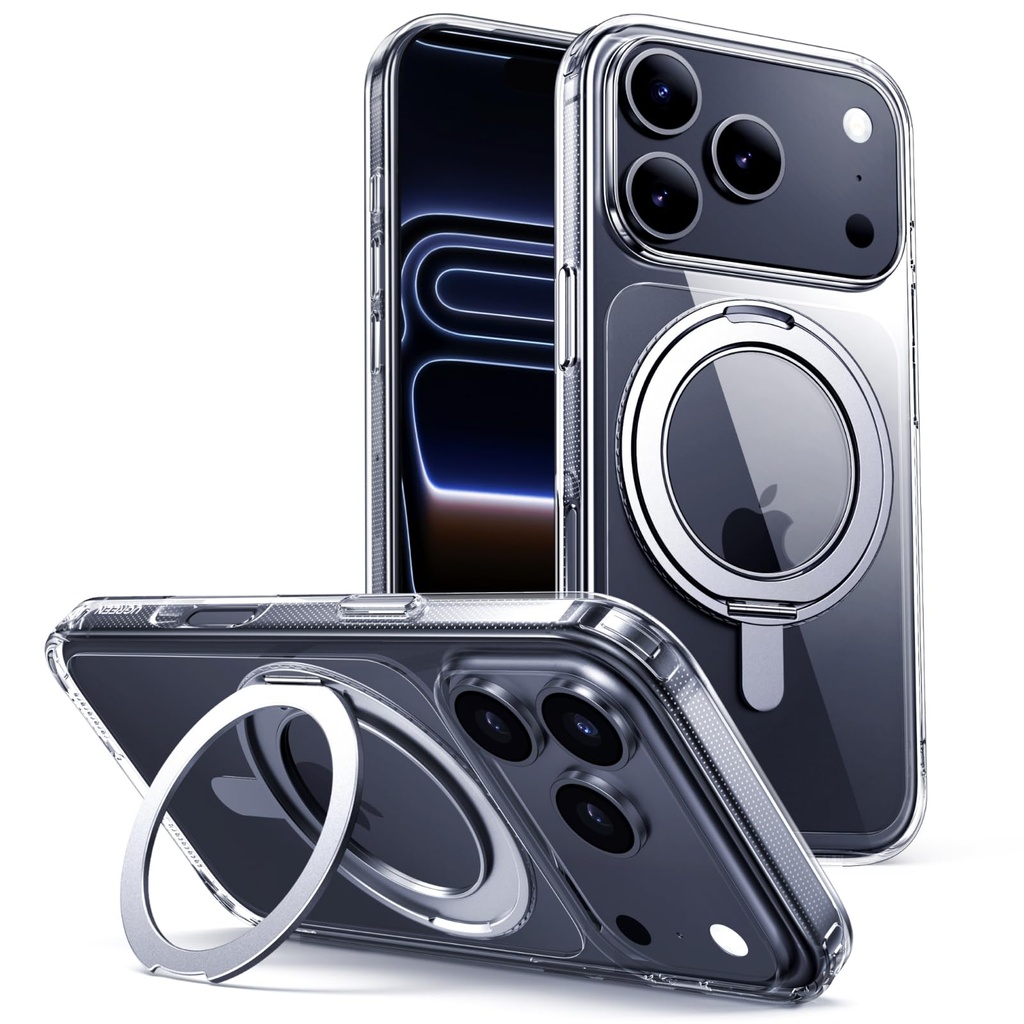 UGREEN Kickstand Magnetic Case for iPhone 17 Pro,360Ã‚Â° Rotating Ring Stand