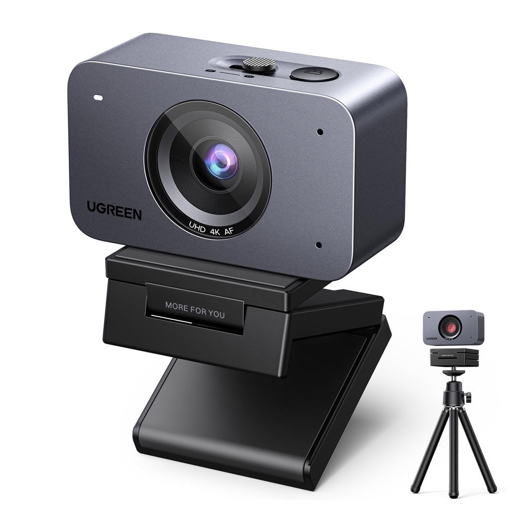 UGREEN FineCam 4K Ultra HD Webcam for PC, Faster Auto Focus Webcam