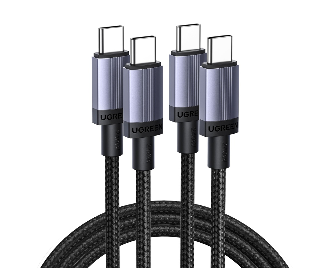 UGREEN 240W USB-C to USB C Cable 2 Pack PD 3.1 USB C Charger Cable, 2M