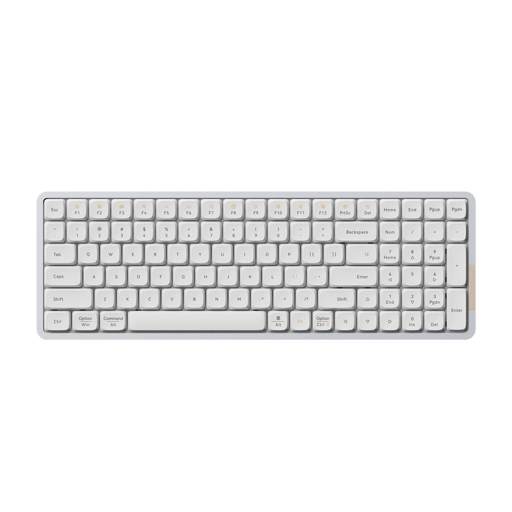LOFREE Flow Low Profile Mechanical Keyboard, 100 Keys Rechargeable Wireless Keyboards with