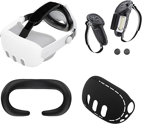 [ITM115167] Job Lot of 14 x APEXINNO Comfort Elite Head Strap for Meta Quest 3 Headset, Silicone Face Pad Cover and VR Shell Cover, Controller Grips Cover Accessories Set for Oculus Quest 3